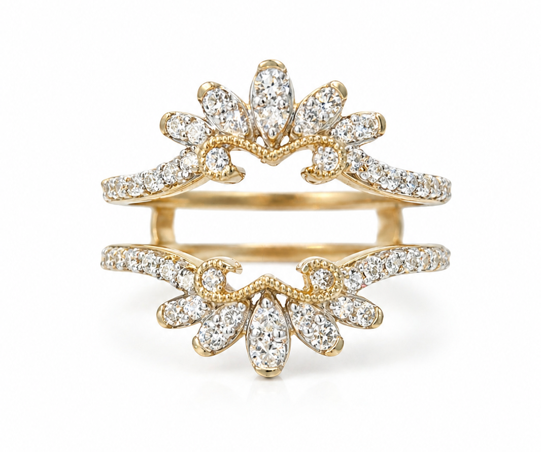 Rebecca 0.62 Ct Round Diamond Ring Guard